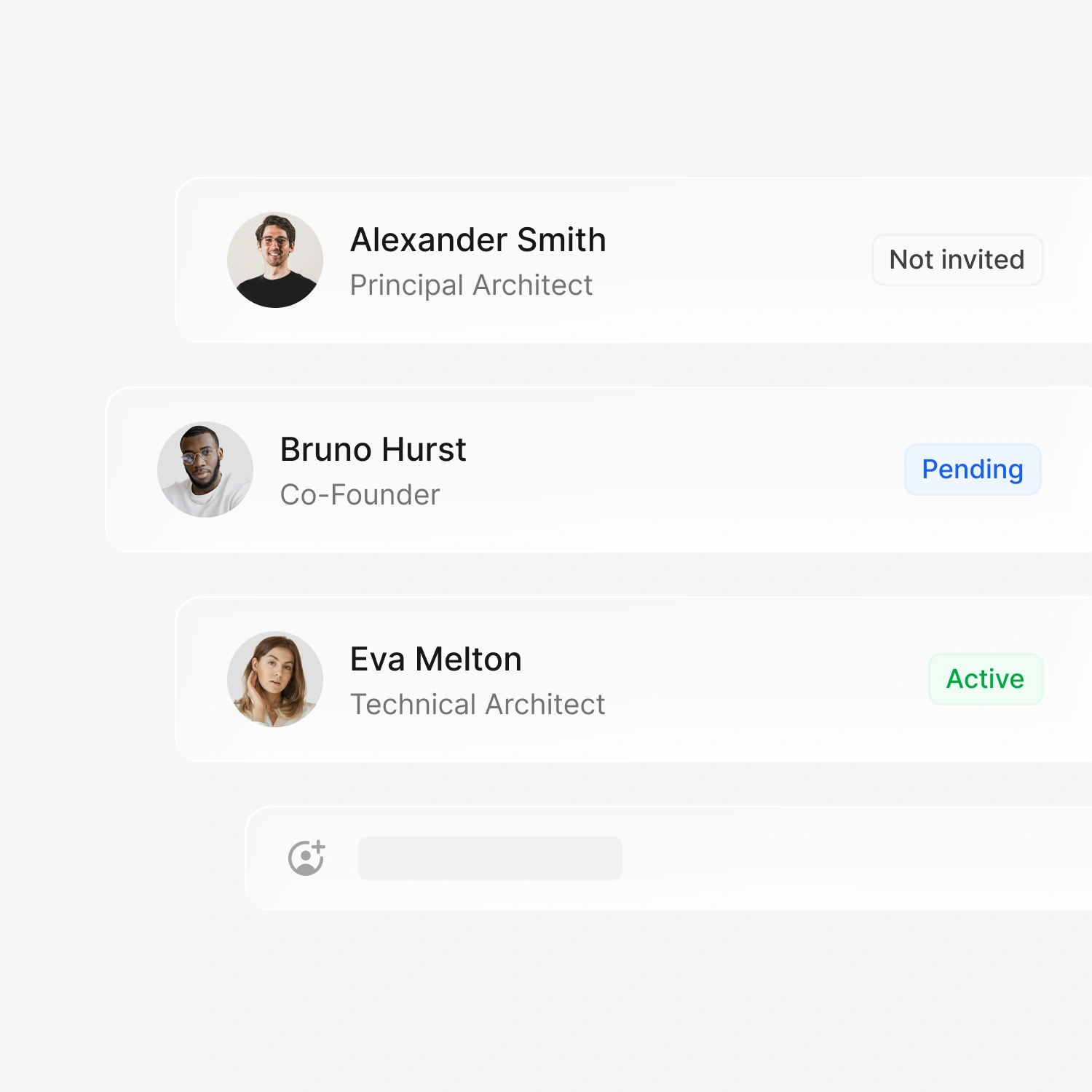 Team member invitation statuses in Tapify Teams